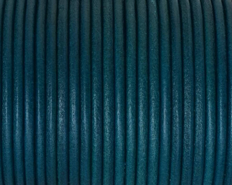 Round Leather cord 2.5mm. Turquoise. Best Quality.