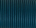 Rounud Leather cord 3mm. Turquoise. Best Quality