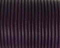 Rounud Leather cord 3mm. Plum. Best Quality