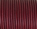 Rounud Leather cord 3mm. Burdeous. Best Quality
