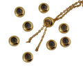 Metal bead Brass bead stopper 5.7x3.1mm. Gold. Inn.1.2mm