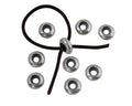 Metal bead Brass bead stopper 10x4.2mm. Silver. Inn.3mm