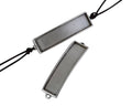 Zamak connector 52.5x12.6mm. For 10x2mm leather. Silver. Inn.1.5mm