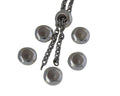 Bead stopper brass rondelle with silicone 10x4.2mm. Shiny silver. Inn.3mm