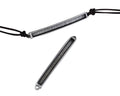 Zamak connector 52x5.5mm. For 3mm leather. Silver. Inn.1.5mm