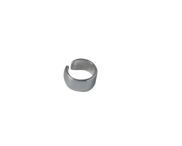 Brass Ring 21x11mm. Silver