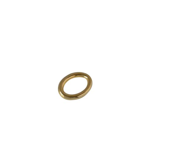 Oval zamak ring 30mm. Gold
