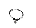 Paddle bracelet with 2mm leather and adjustable. Black. Best Quality