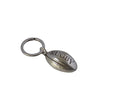 Rugby Key chain. Ball 38x24x12mm. Silver