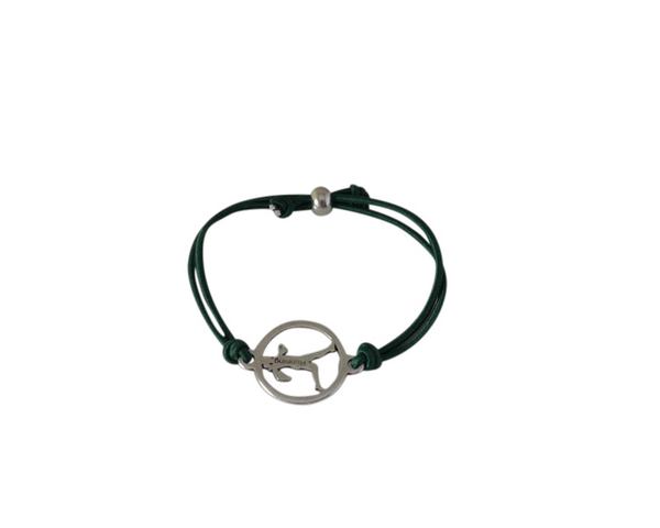 Running bracelet elastic and adjustable. Dark Green. Best Quality