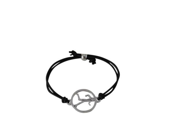 Running bracelet elastic and adjustable. Black. Best Quality