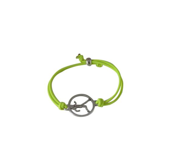 Running bracelet elastic and adjustable. Fluor yellow. Best Quality