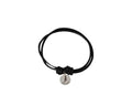 Running bracelet with 2mm leather cord. Adjustable.Black. Best Quality