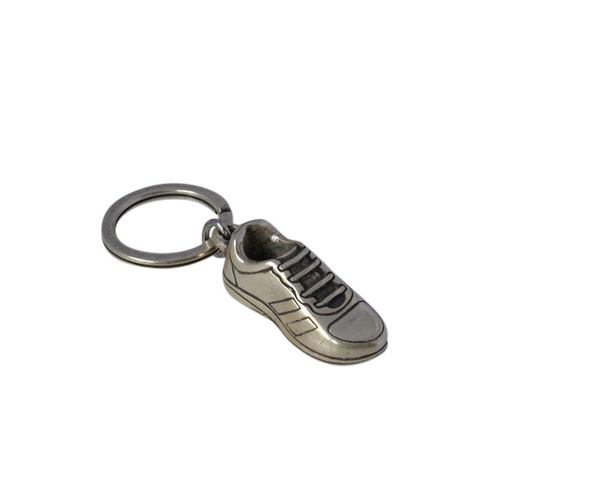 Running Key chain. Shoe 38x13x15mm. Silver