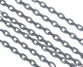 Brass oval chain 2,5x1,5mm. Shiny Silver.