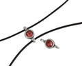 Swarovski and metal connector 10x5mm. Silver-Padparadcha.Inn.2m