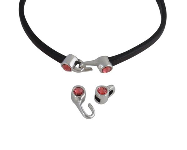 SWAROVSKI and metal clasp 11x4.5mm with end cap coin. Gold-Padparadcha. Inn.3x2mm