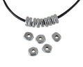 Metal bead Rondell Zamak. 5x1.8mm. Silver. Inn.1.5mm