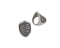 Metal Ring Zamak 29x21mm. Silver. Nº17