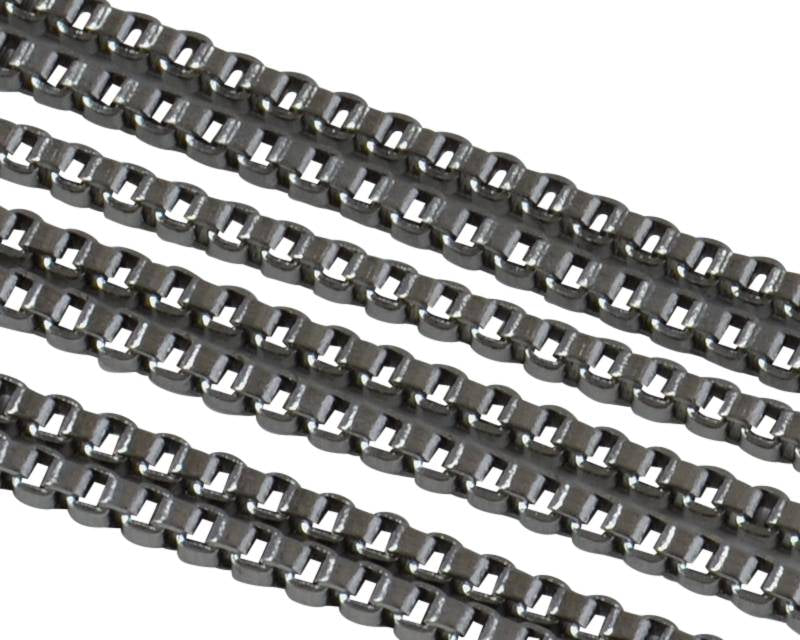 Stainless Steel Square Chain 1.2mm. Stainless Steel 304. Silver