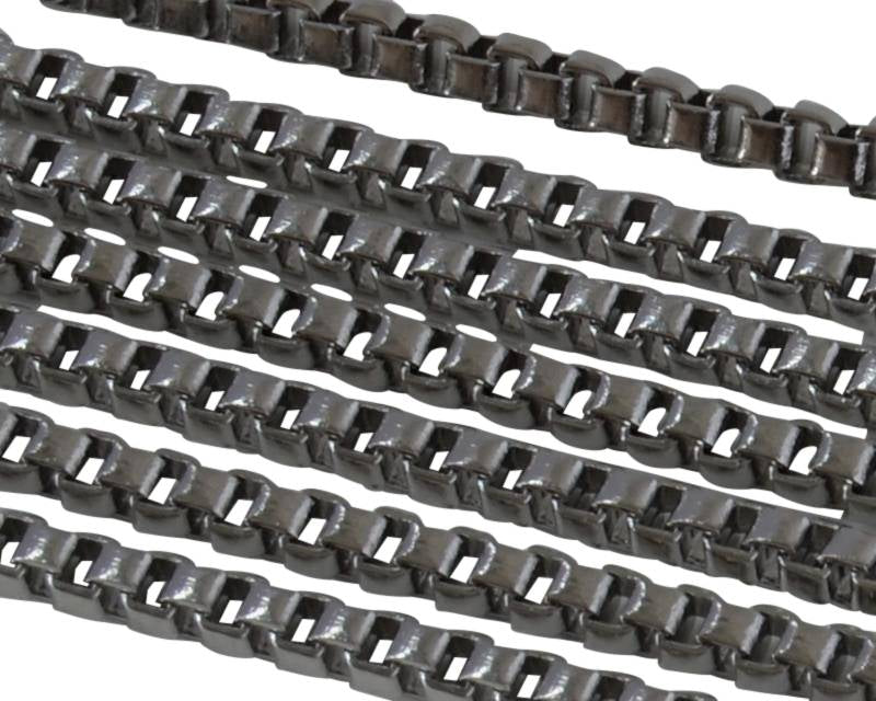 Stainless Steel Square Chain 1.5mm. Stainless Steel 304. Silver