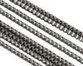 Stainless Steel Square Chain 1.1mm. Stainless Steel 304. Silver