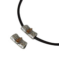 SWAROVSKI and metal slider 24x12x8,5mm. Silver-Golden Shadow. Inn.4mm