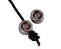 SWAROVSKI and Zamak slider. 12mm Coin. Silver-AntiquePink. Inn.3mm